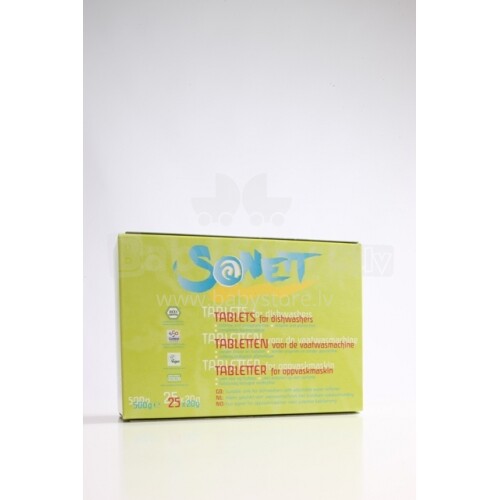 „Sonett“ tabletės indaplovėms (25 x 20 g) 500 g DE4028