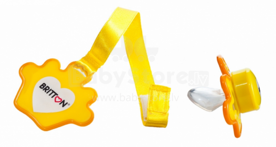 Britton  Princess Soother&Soother Cord Art.B1509 Silicone pacifier and holder 3-6 months.