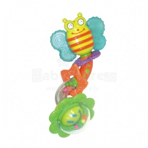 BabyMix Art. 9586 Цветная развивающая погремушка 'Пчелка'