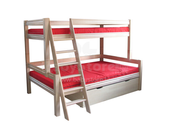 Bunk Bed Двухъярусная (Двухэтажная) кровать для детей с Airyfiber матрасами 