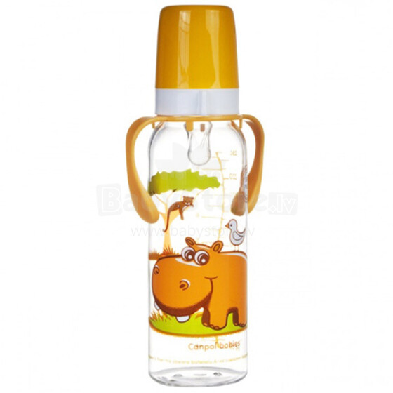 „Canpol Babies 11/846“ plastikinis butelis 250 ml 12+ su silikoninėmis čiulptukais