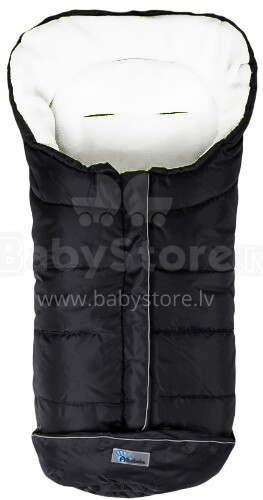 Alta Bebe Art.AL2204-14 juodas / baltas kūdikio miegmaišis žiemos šiltas miegmaišis kūdikiams