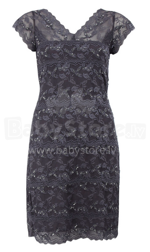 MARINA Sequined Grey Lace Dress 639637 платье