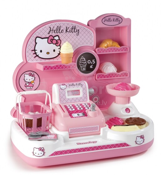 SMOBY 024381 Мини-магазин из серии Hello Kitty (кассовый аппарат)