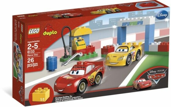 „LEGO DUPLO Cars McQueen“ automobilių lenktynių diena