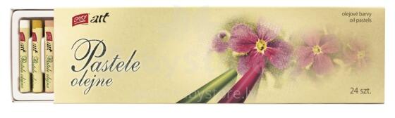 Easy Stationery OIL PASTEL 45750 Krāsainā klasiskā eļļas pastele - iepakojums 24 gb.