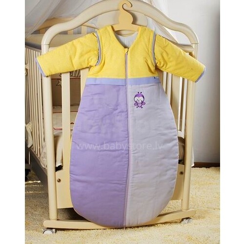 Feretti Bee Violet Dreamer 100 Plus Liels bērnu guļammaiss ar rāvējslēdzēju un piedurknēm 1mx57cm
