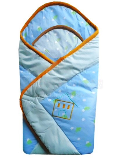 Feretti Layette  Air Teddy Blue конвертик одеялко для новорождённого 85х85 см