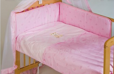 Puchatek Bērnu gultiņas aizsargapmale 180 cm