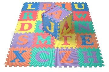 Puzzle Chippy A169301 Многофункциональный напольный пазл-коврик (буквы) 26 элементов