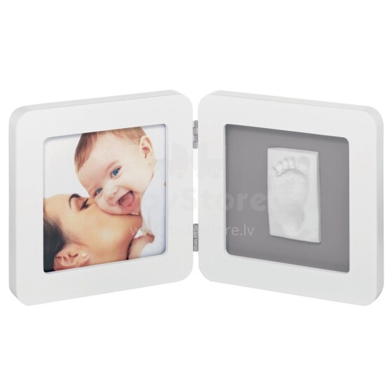 Baby Art Print Frame 34120050 Modern White/Grey Divdaļīgs rāmītis