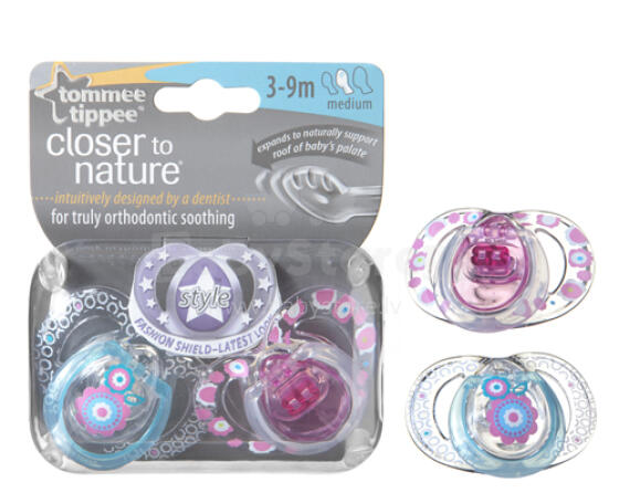 Tommee Tippee Art. 43333664 Style Silicone Soother (2pcs.)