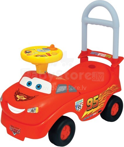 Kiddieland Disney Cars McQueen Каталка - паровозик с часами Тачки Каталка с музыкой 048645