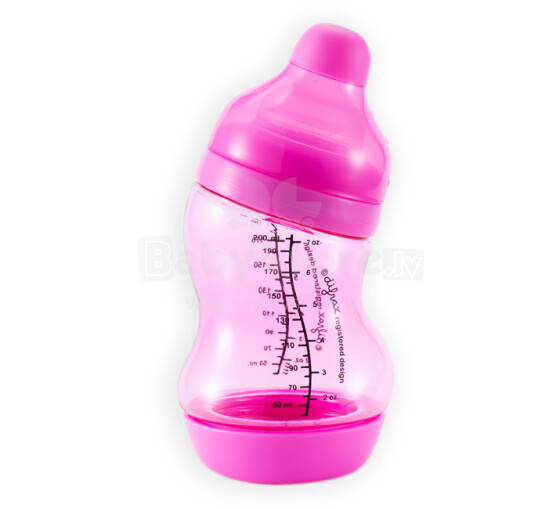 Difrax 3131 S- formas pudelīte 200ml  Pink