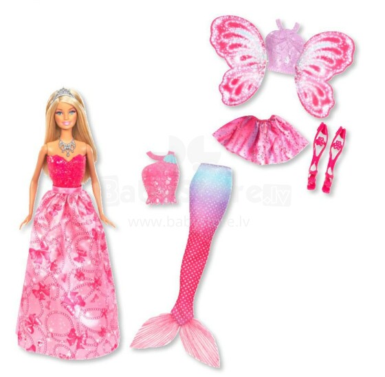 Mattel Barbie Royal Dress up X9457 Lelle Barbija 3 in 1