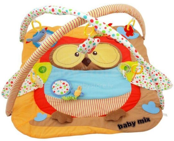 BabyMix Art.3300 Развивающий коврик Совёнок с игрушками