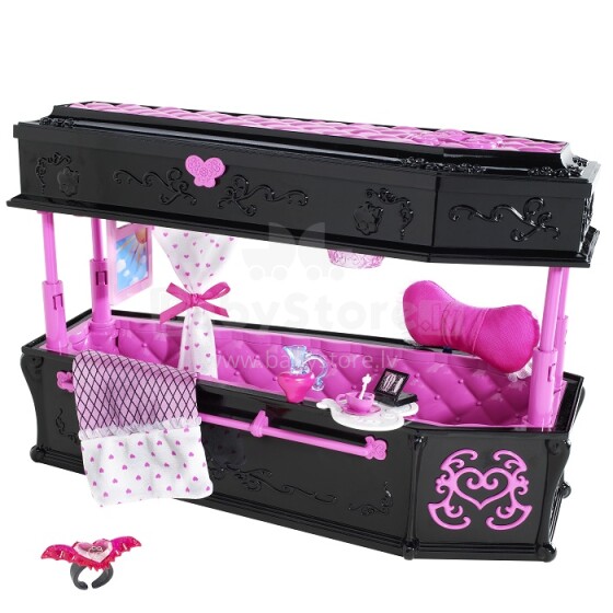 Mattel 2013 Monster High Furniture T8009 Draculauras gultiņa