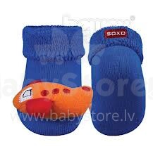 SOXO Baby 62907 kojinės 3D dvynukai su barškučiu 0-12