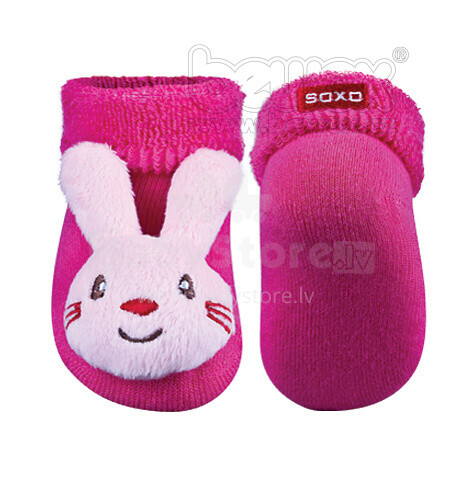 SOXO Baby 62907 Фротэ носки 3D с погремушкой