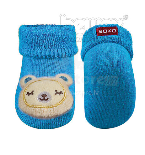 SOXO Baby 62907 Фротэ носки 3D с погримушкой