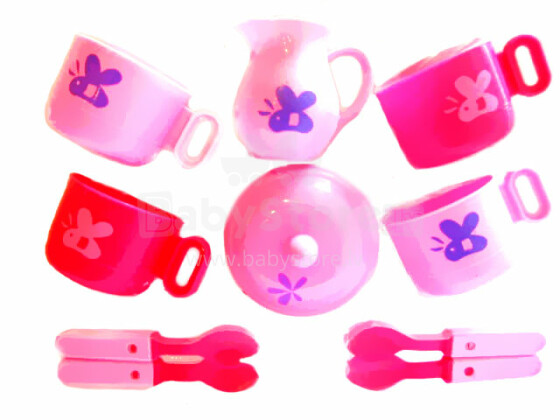  Game set of ware for dolls  Flower 293237