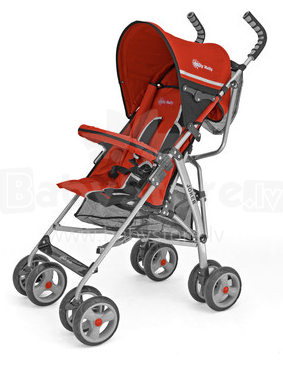 Milly Mally Jocker raudonas naujas kūdikių skėčių sportinis vežimėlis