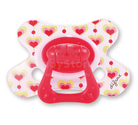 Difrax Art.800 Soother Dental+ring ортопедическая соска 6+ с колечком