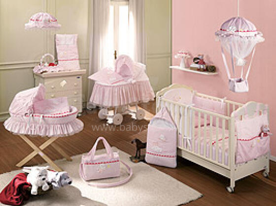 Italbaby - комплект детского постельного белья, розовый, 4/1