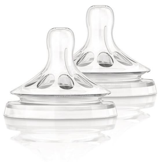 Phillips Avent 651/27 Barošanas pudeļu knupīši (no 0+) (ar lēnu tecēšanas ātrumu) (2 gab.)