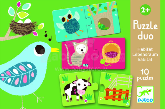 Djeco Art. DJ08164 Развивающая игрушка для детей Puzzle Duo