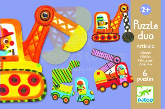 Djeco attīstoša rotaļlieta bērniem Puzzle Duo DJ08170 (6 det.)