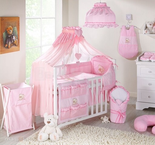 Mamo Tato 466571 vaikų lovos skalbinių komplektas iš 12 dalių (60 / 100x135)