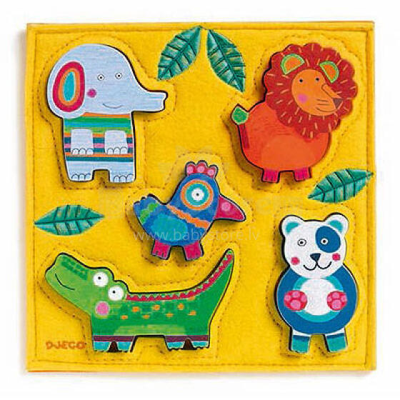 DJECO Wooden Puzzles Attīstošā puzle Junga DJ01041