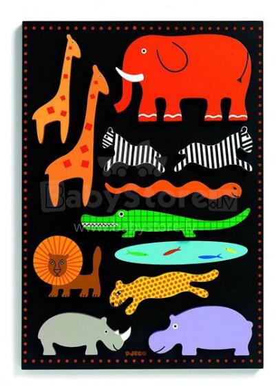 DJECO Wooden Puzzles Attīstošā puzle Batablo DJ01027