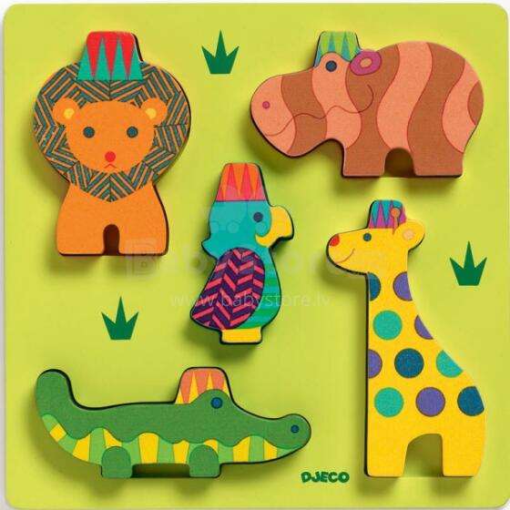 DJECO Wooden Puzzles Attīstošā puzle Haiko DJ01043