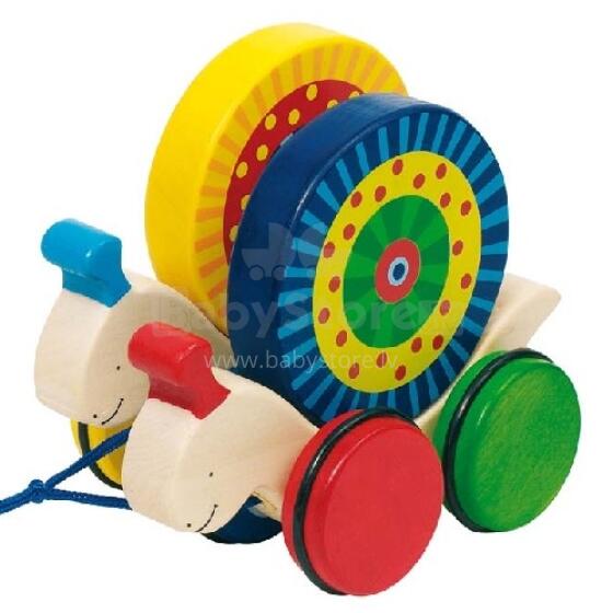 Goki VG54970 Snails, pull along animal