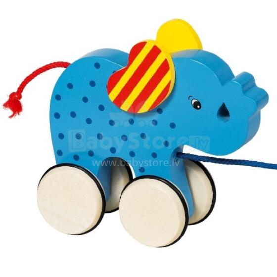 Goki VG54955 Pull-along animal elephant Basjo