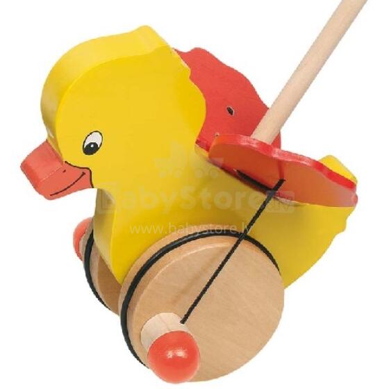 Goki VG54990 Tweedy, push along animal