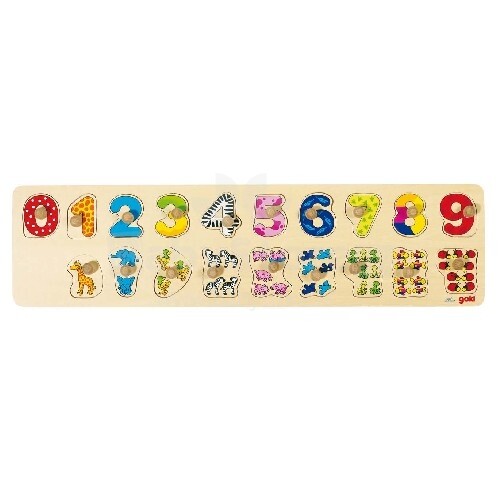 Goki VG57827 Puzzle, learn to count