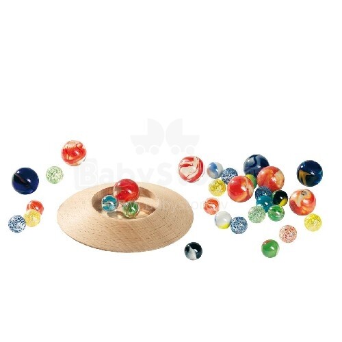 Goki Art.VG63947 Marble plate game with 31 marbles