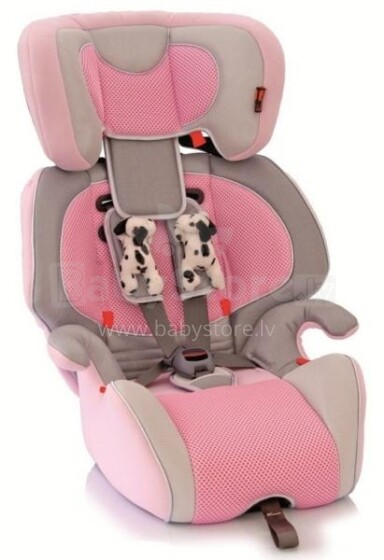 „Bellelli GIO PLUS“ (1/2/3) šviesiai rožinė su sidabrine vaikiška automobiline kėdute