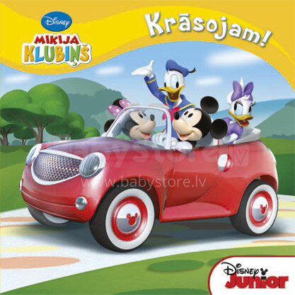 Disney Mikija klubs Krāsojuma grāmata pirmsskolas vecuma bērniem - latviešu valoda