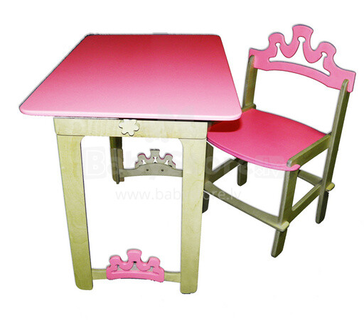 WoodyGoody Art. 47266 Galds + krēsls 'Princese'