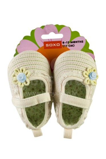 SOXO 5892 Стильные пинетки - туфельки на липучке 