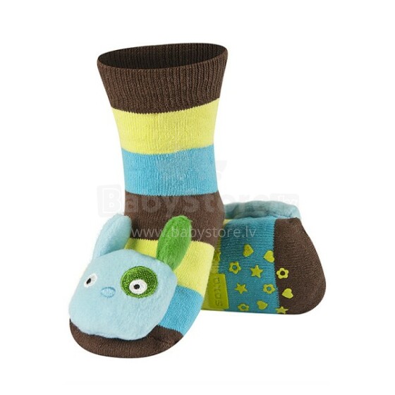 Infant socks 64406 with rattle 0/24+