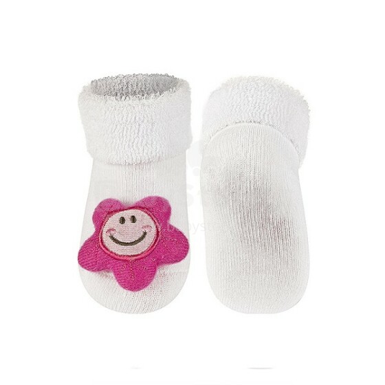 Infant socks 64758 with rattle