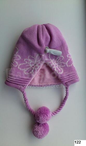 LENNE '14 - Meiteņu siltā ziemas cepure Polly Аrt.13385 (50-56cm) krāsa 122