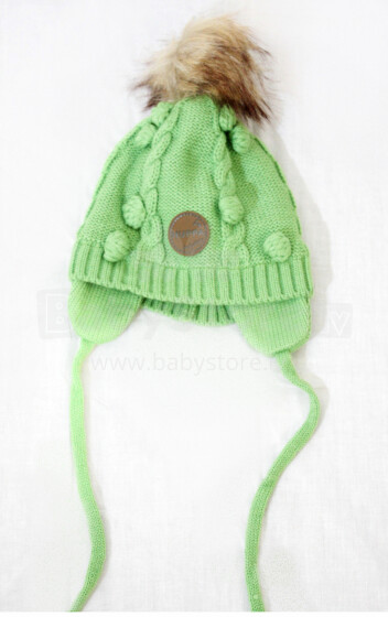 Huppa Macy Art. 8357AW вязаная шапочка для девочек  (XS-M), kiwi