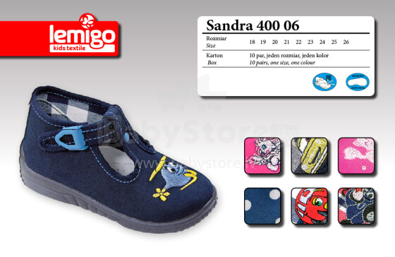 Tekstiliniai batai „Lemigo Sandra 400“