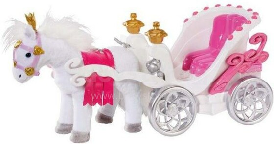 BABY BORN -Интерактивная карета с движущейся лошадкой для куклы Baby Born «Сказочная поездка» (свет, звук) 818015